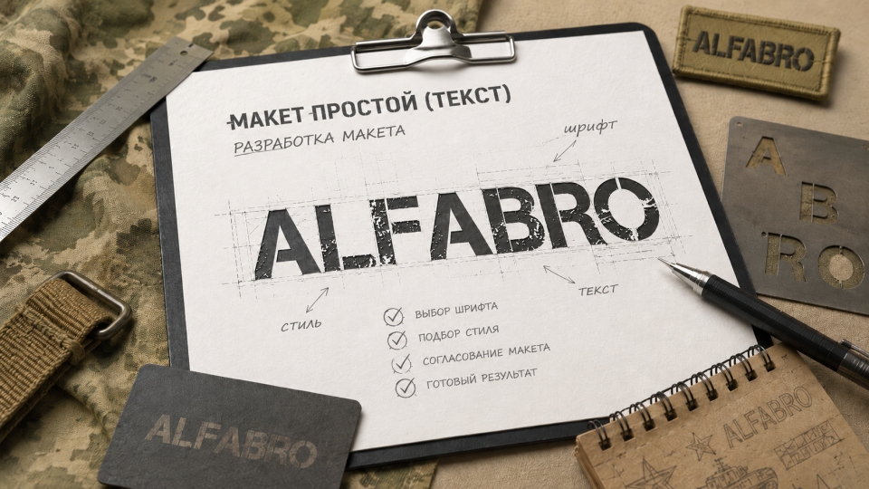Макет простой (текст) — фото услуги ALFABRO